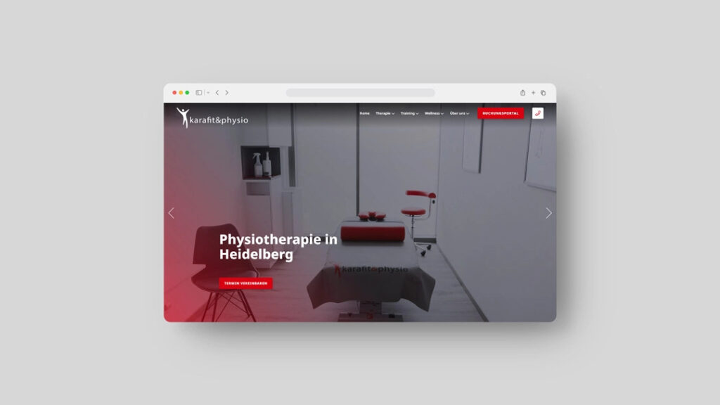 Webdesign für karafit & physio