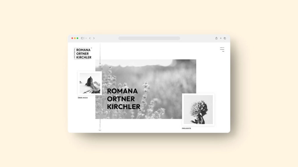 Webdesign für Architektin Romana Ortner-Kirchler